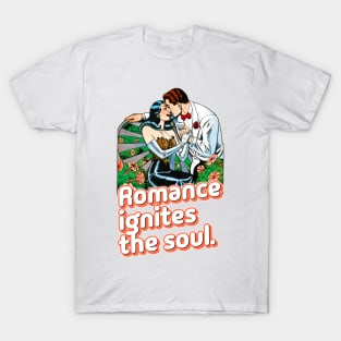 Romance Ignites The Soul Vintage Retro T-Shirt